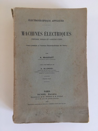 Mauduit machines électriques - machines,