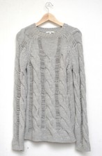 Pull en tricot Carven gris S gros tricot