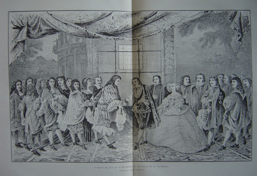 Gravure entrevue roi louis - gravure,