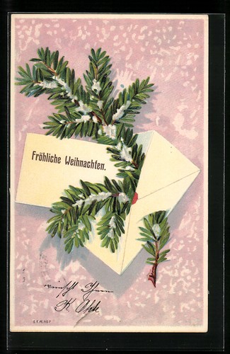 Carte postale voeux noël - voeux, de