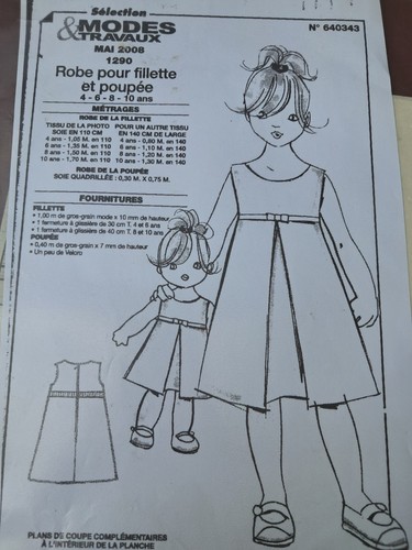 Patron enfant fille robe - fille, 05