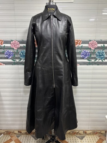 Robe longue cuir agneau - robe,