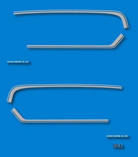Suzuki gt125m kit sticker - -,