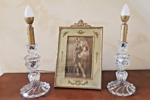 Paire photophores baccarat - photophores,