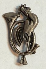 25th BATTALION OF ALPINE HUNTERS DRAGON PARIS NICE INSIGNIA 29 MM OPENWORK