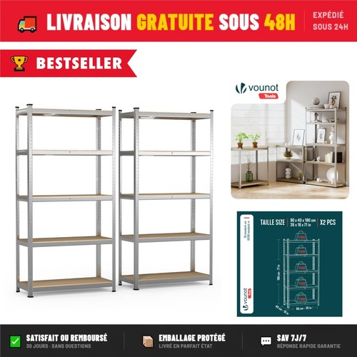 Lot étagères rangement - lot, 2