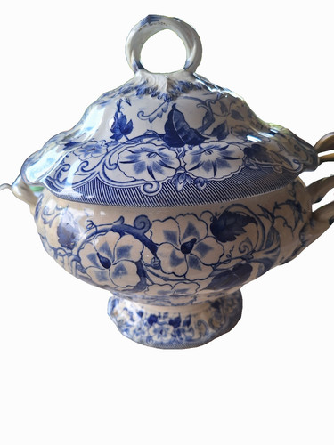 Grande soupiere faience creil - faience,