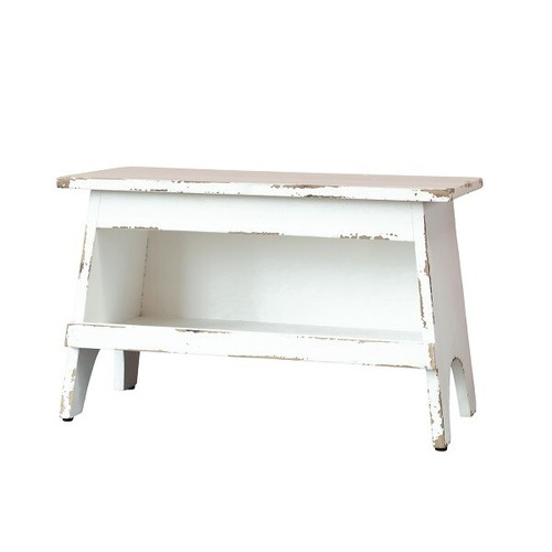 Banc avec étagère chic - banc,