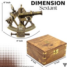 Ancien sextant nautique tête