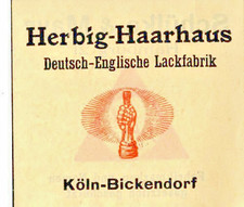 Herbig Haarhaus AG Cologne Historical Stock 1942 BASF Coatings Herbol Lack Chemie