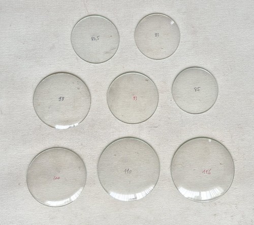 Verre pendule réveil bombé