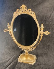 Miroir sur pied pivotant en