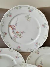 6 assiettes plates Porcelaine