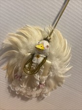 RICHARD PALAN ARTISAN OOAK VICTORIAN DUCK ANGEL ORNAMENT SIGNED Fancy (a38