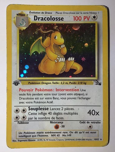 Carte pokémon dracolosse - dracolosse, 4/62