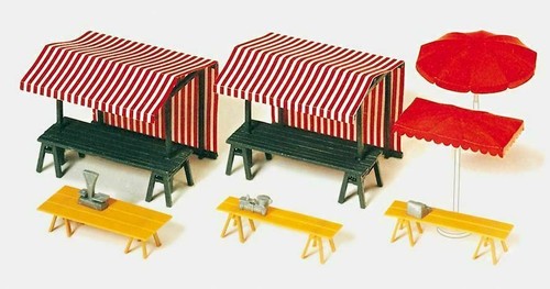 Preiser 17500 kit marchés - kit,