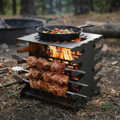 Gril bbq portatif avec - bbq,