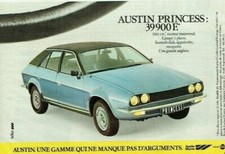 Advertising 0521 1980 Austin Morris Princess 3 Seater Sofa