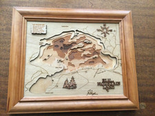 LaserArts Blue Mountain Lake Wood Wall Picture - by George Perzel - Adirondacks