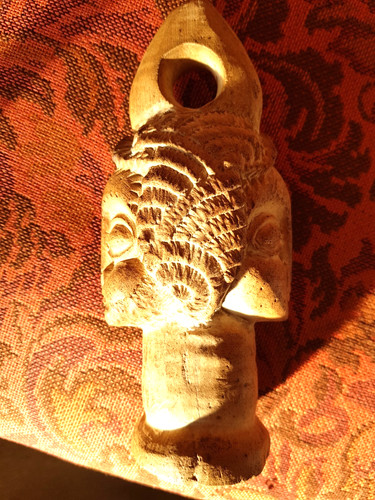 Statuette africaine biface - statuette,