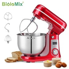 BioloMix Kitchen Food Stand Mixer, Blender, Quiet Motor, Cream Egg Whisk, Whip,