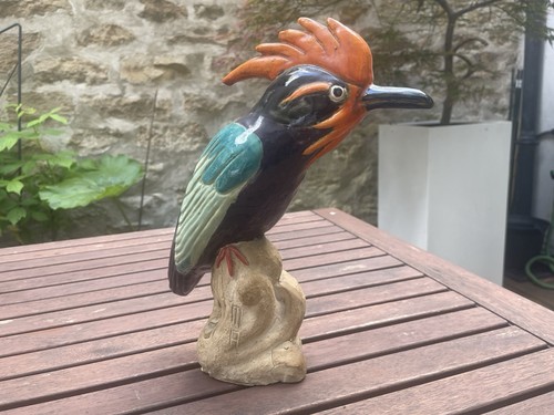 Ancien sujet oiseau porcelaine - sujet,
