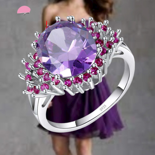 Bague plaqué argent 925 - -,