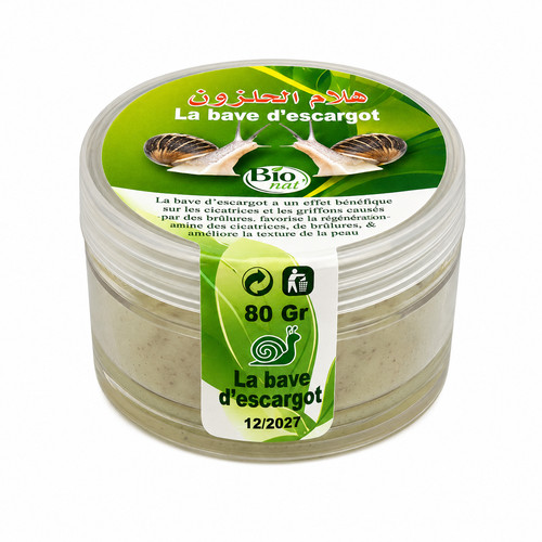 Crème bave escargot - d’escargot, g