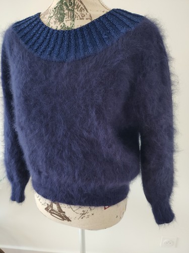 Sweater angora fuzzy fluffy
