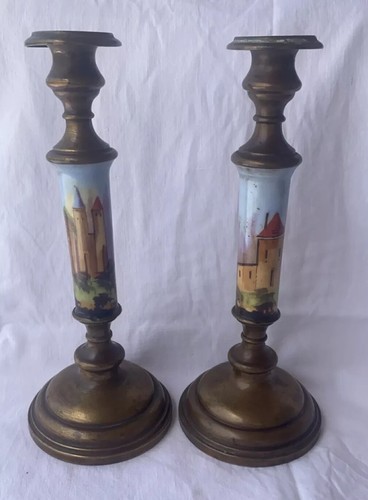 Paire bougeoirs chandeliers - paire, de