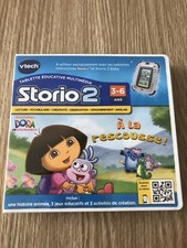 JEU DORA L’EXPLORATRICE À LA RESCOUSSE ! VTECH STORIO 2 FRANÇAIS RARE