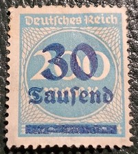 Timbre allemand rare de 1923