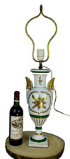 French porclelain De couleuvre marked napoleon Lamp marked 