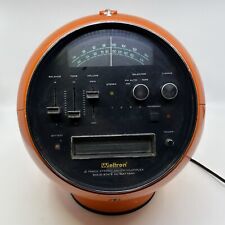 Vintage 1970s Weltron "Space Ball" 8 Track Player/Radio Model 2001 Orange TESTED