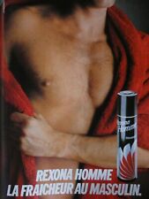 1982 REXONA MENS FRESHNESS DEODORANT PRESS AD FOR MEN