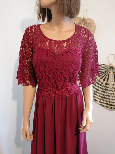 Robe bordeaux cérémonie - bordeaux, de