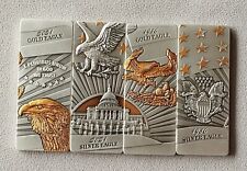 2023 BARBADOS AMERICAN EAGLE  BAR 4x1 oz Silver Coins 5$ Mintage 500