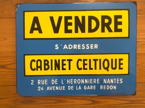 Ancienne plaque émaillée