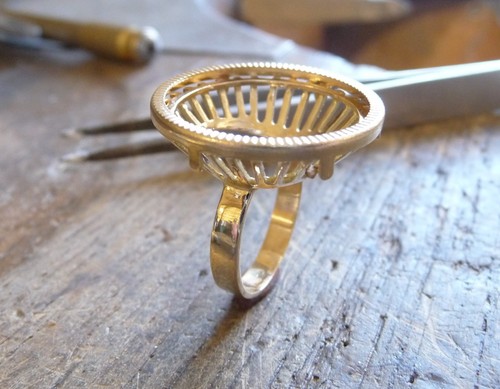 Monture bague pièce - , 20