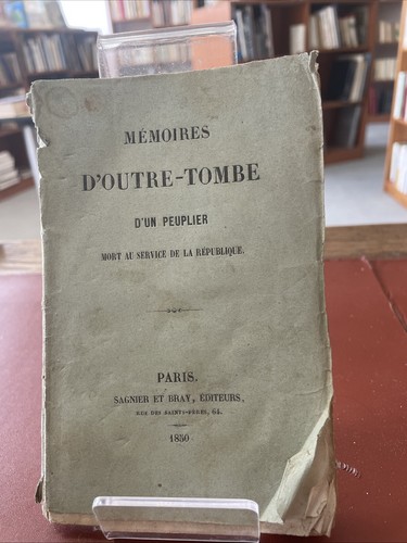 Mémoires outre tombe un - d'outre-tombe, d'un