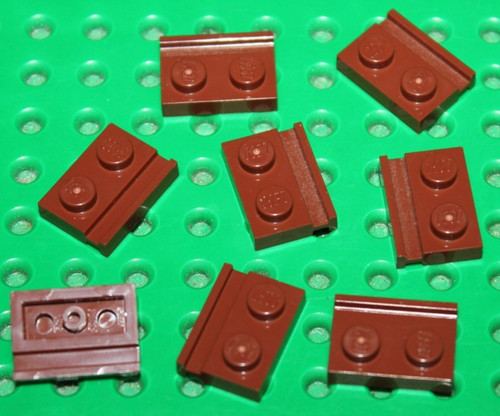 Lego reddish brown rail - lego,