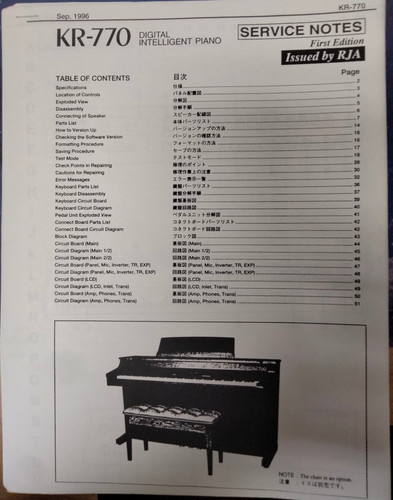 Roland 770 digital - roland, kr-770