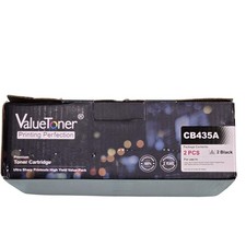 ValueToner CB435A Toner 2 Pack High Yield Black HP LaserJet P1005 P1006 P1002