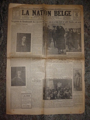 Journal belge nation - journal,