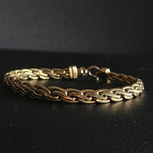 Bracelet maille palmier plate