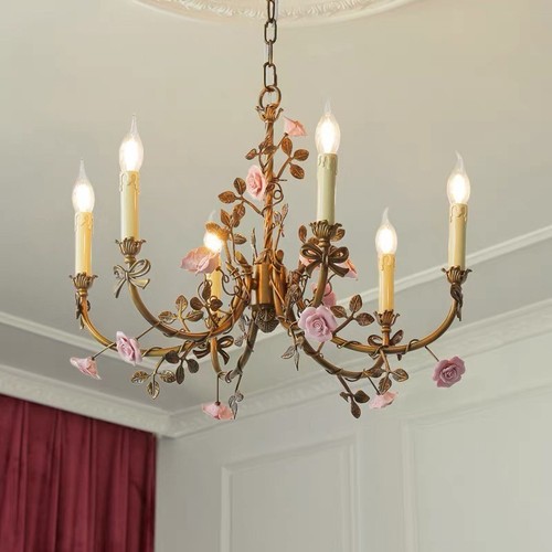 Vintage rose chandelier - vintage,