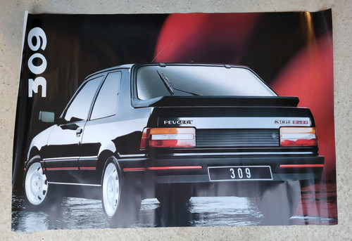 Affiche peugeot 309 - 309, gti