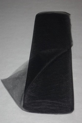 Tulle souple non feu noir - non,