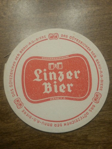 Linzer bier coaster - bier,