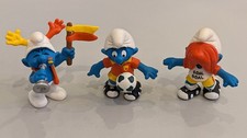 Schtroumpf Schleich 3 figurines  football